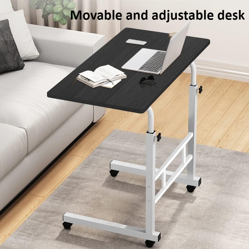 Desk Setup Pc - Bedside Desk with Universal Wheels Oversized