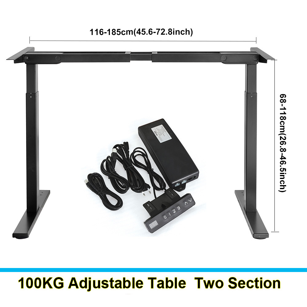 Desk Setup Pc - Two/Three Section Electric Lifting Desk Dual