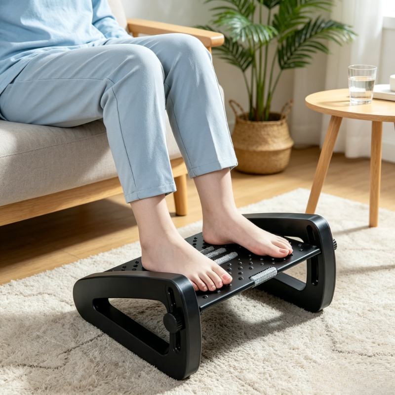 Desk Setup Ergonomic - 3 Colors Adjustable Under Desk Foot