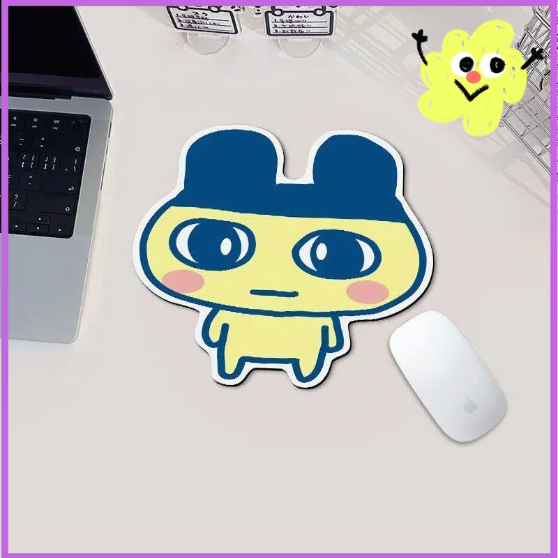 Desk Setup Ergonomic - Cute Cartoon Tamagotchi Mousepad Small Size