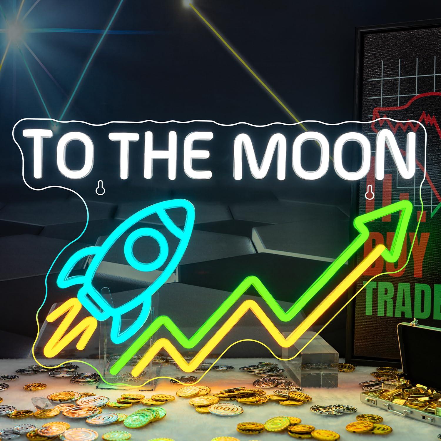 Stock Neon Sign Day Trading Ac - огляд і ціна Desk Setup Trading