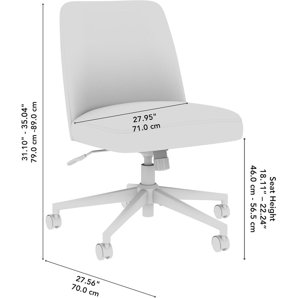 Serenity Style Ergonomic Swive - огляд і ціна Desk Setup Beige