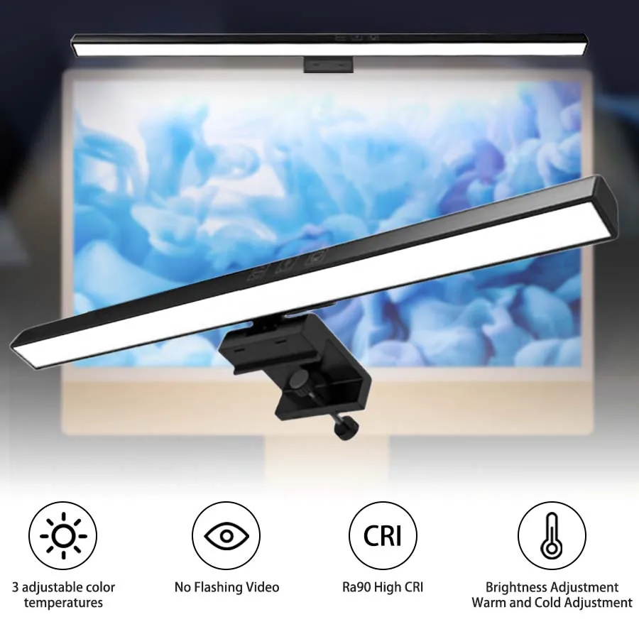 LED 33cm 50cm Monitor Light Ba - огляд і ціна Desk Setup Pc