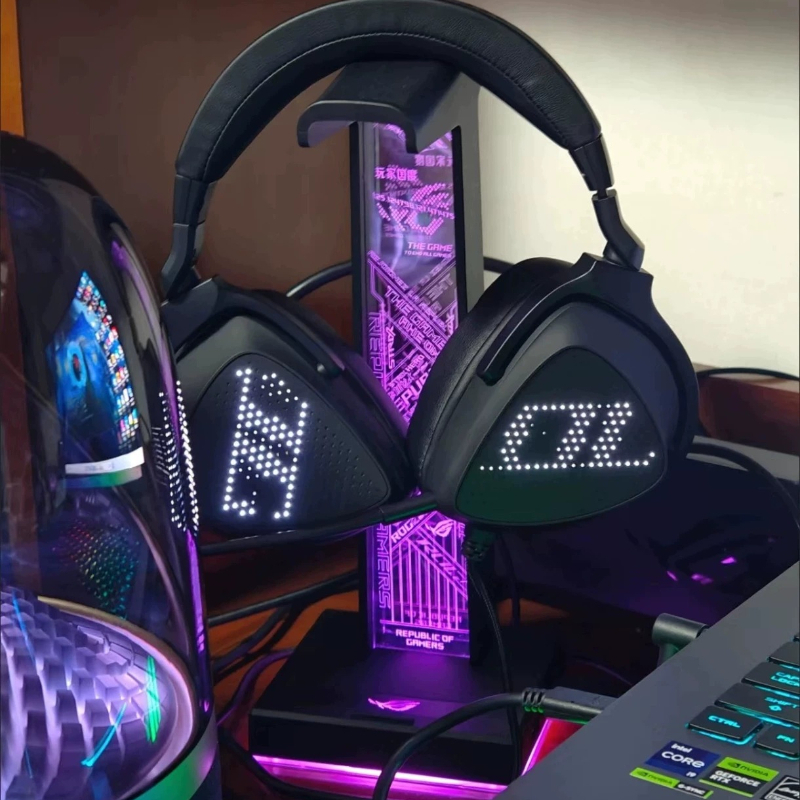 RGB Gaming Headphone Stand wit - огляд і ціна Desk Setup Headphones