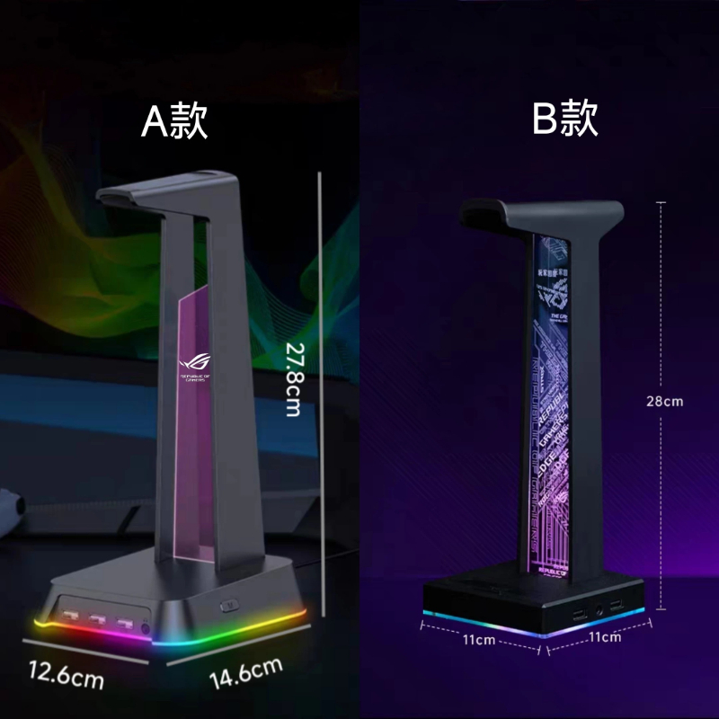 RGB Gaming Headphone Stand wit - огляд і ціна Desk Setup Headphones