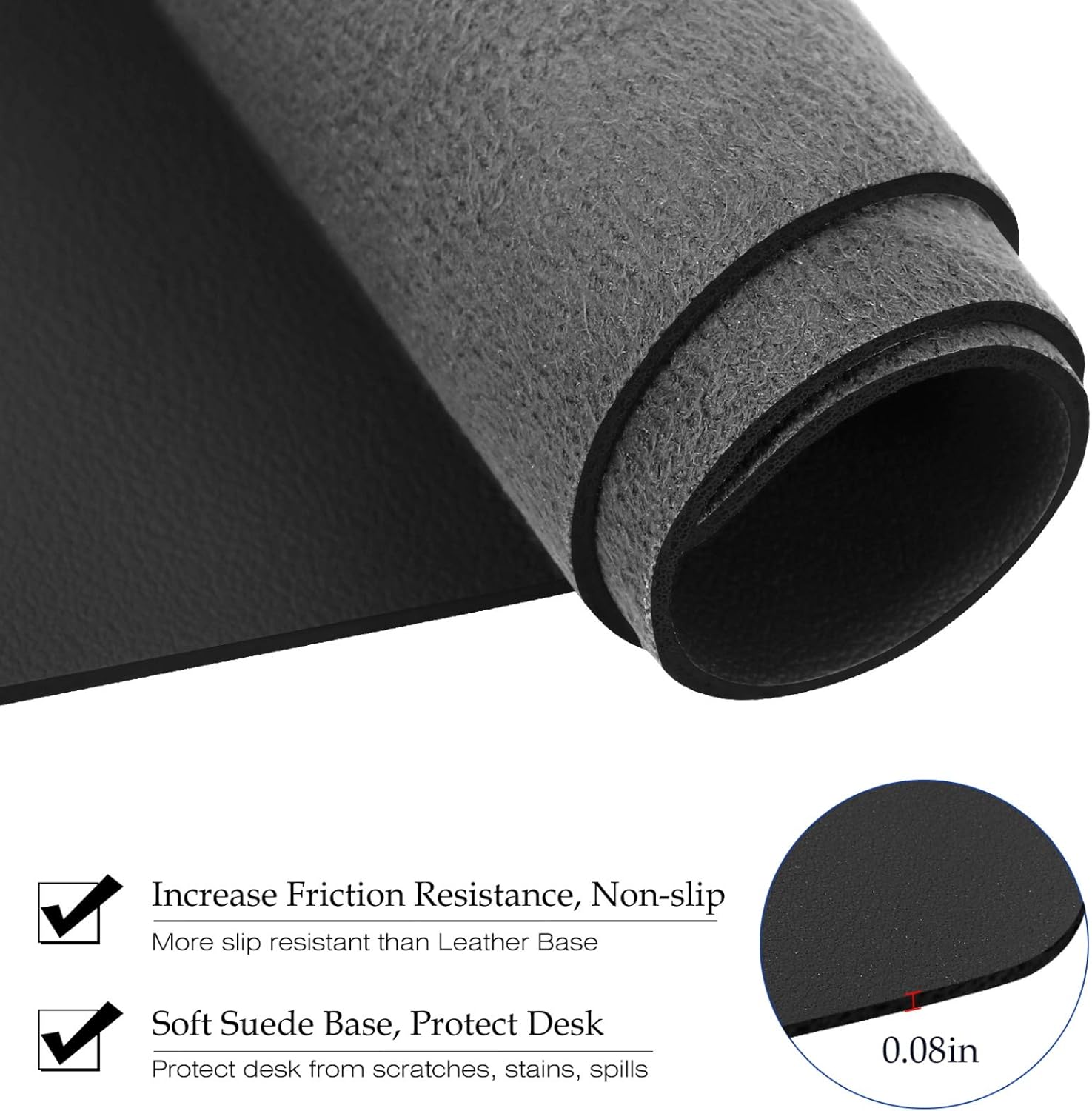 Large Size Leather Desk Pad,Of - огляд і ціна Desk Setup Ergonomic