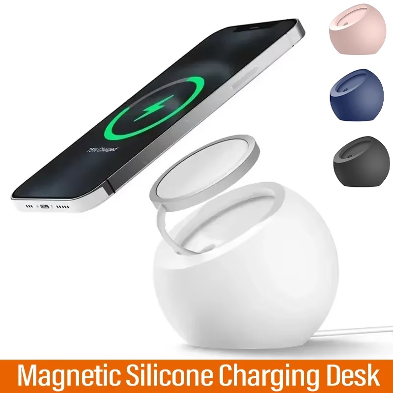 Magnetic Wireless Phone Chargi - огляд і ціна Desk Setup Apple