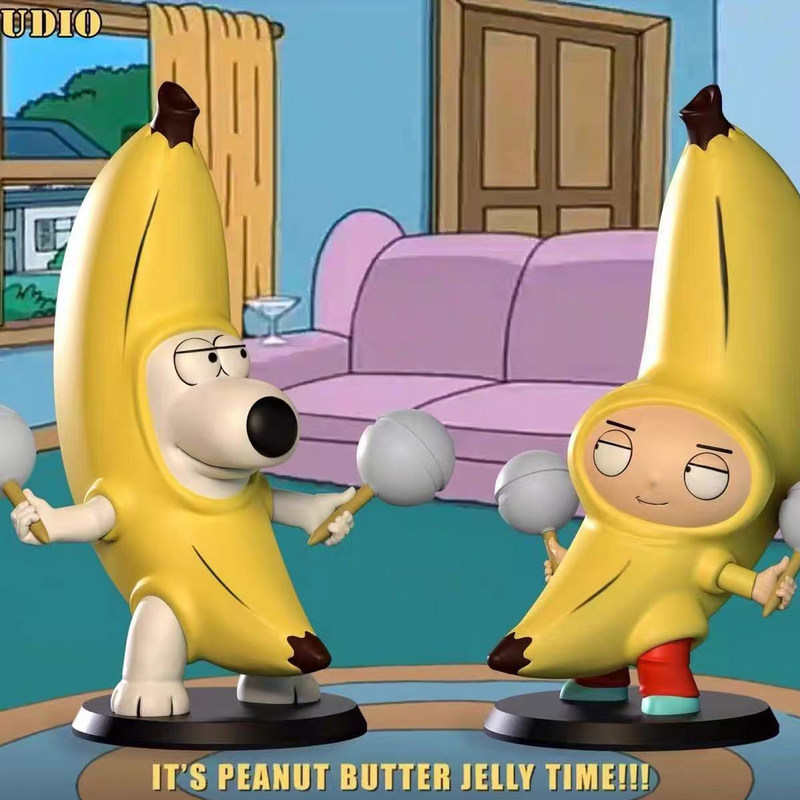 Family Guy Banana 13cm Action  - огляд і ціна Desk Setup Tv