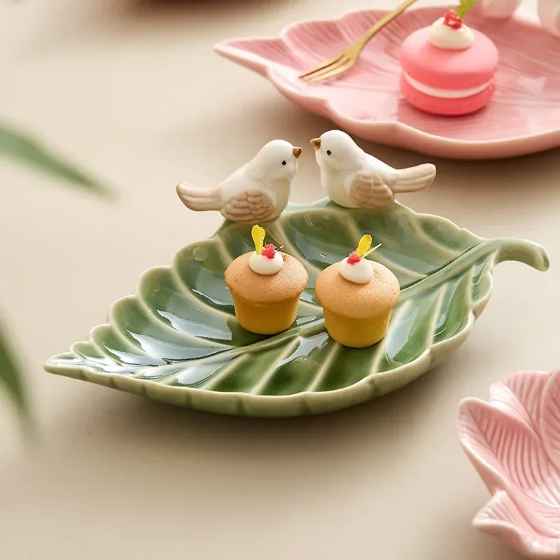 Cute Bird Tray Ceramic Jewelry - огляд і ціна Desk Setup Shelf