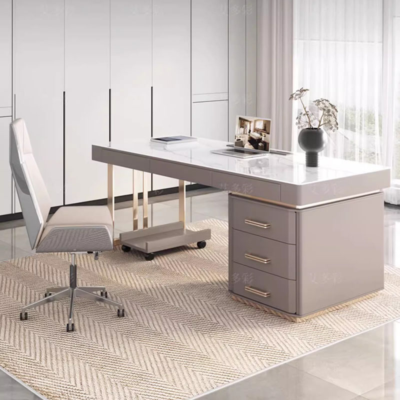 Office Desk Minimalist Drawers - огляд і ціна Desk Setup In Office