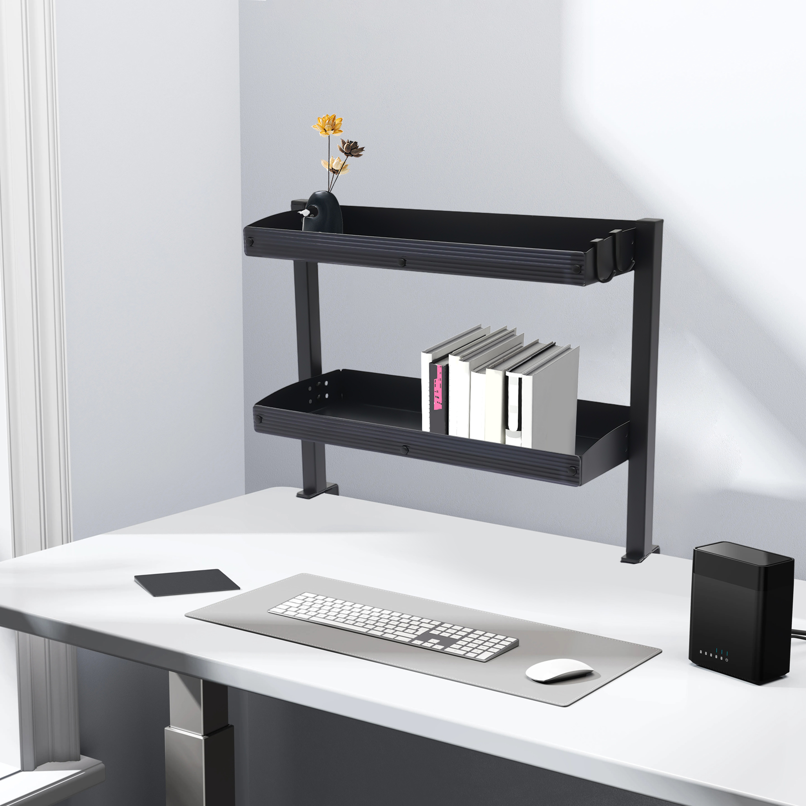 Clamp-on Desk Shelf,Desktop or - огляд і ціна Desk Setup Shelf