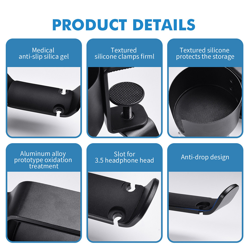 Multipurpose Desk Edge Headpho - огляд і ціна Desk Setup Headphones