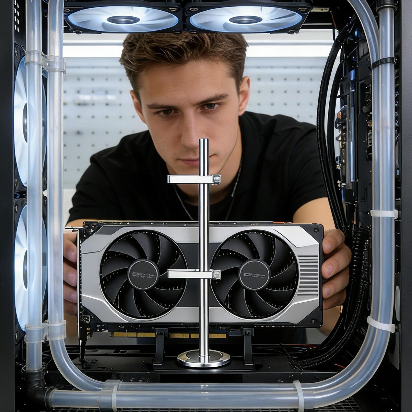 GPU Sag Bracket With Jack Magn - огляд і ціна Desk Setup Videos