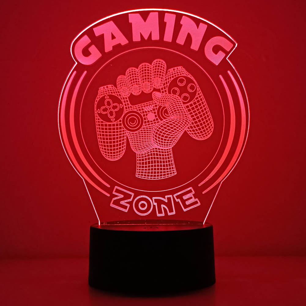 3D Night Light Lamp Gaming Roo - огляд і ціна Desk Setup Diy