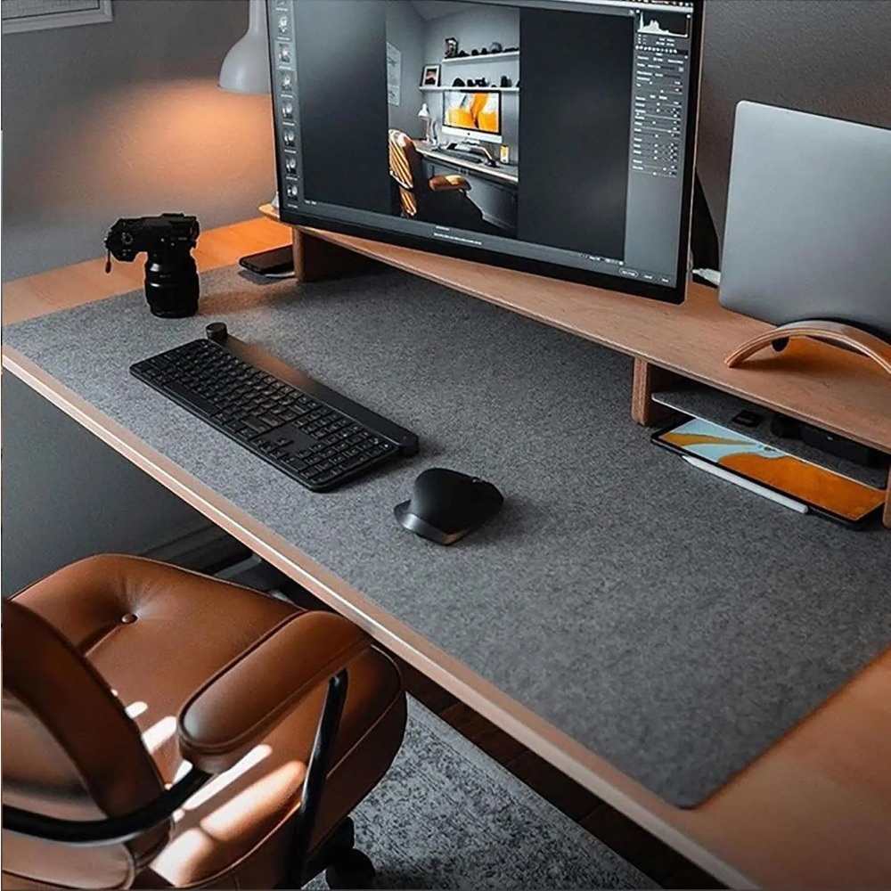 Felt Desk Mat Computer Mat for - огляд і ціна Desk Setup Ergonomic