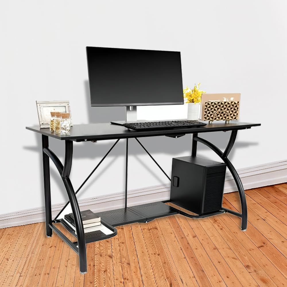 Space-Saving Collapsible Compu - огляд і ціна Desk Setup For Laptop And Monitor
