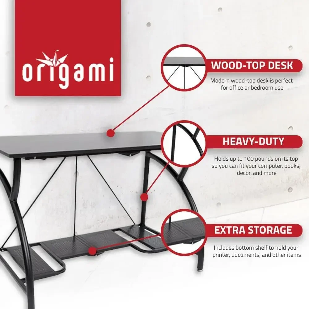 Space-Saving Foldable Desk for - огляд і ціна Desk Setup For Laptop And Monitor