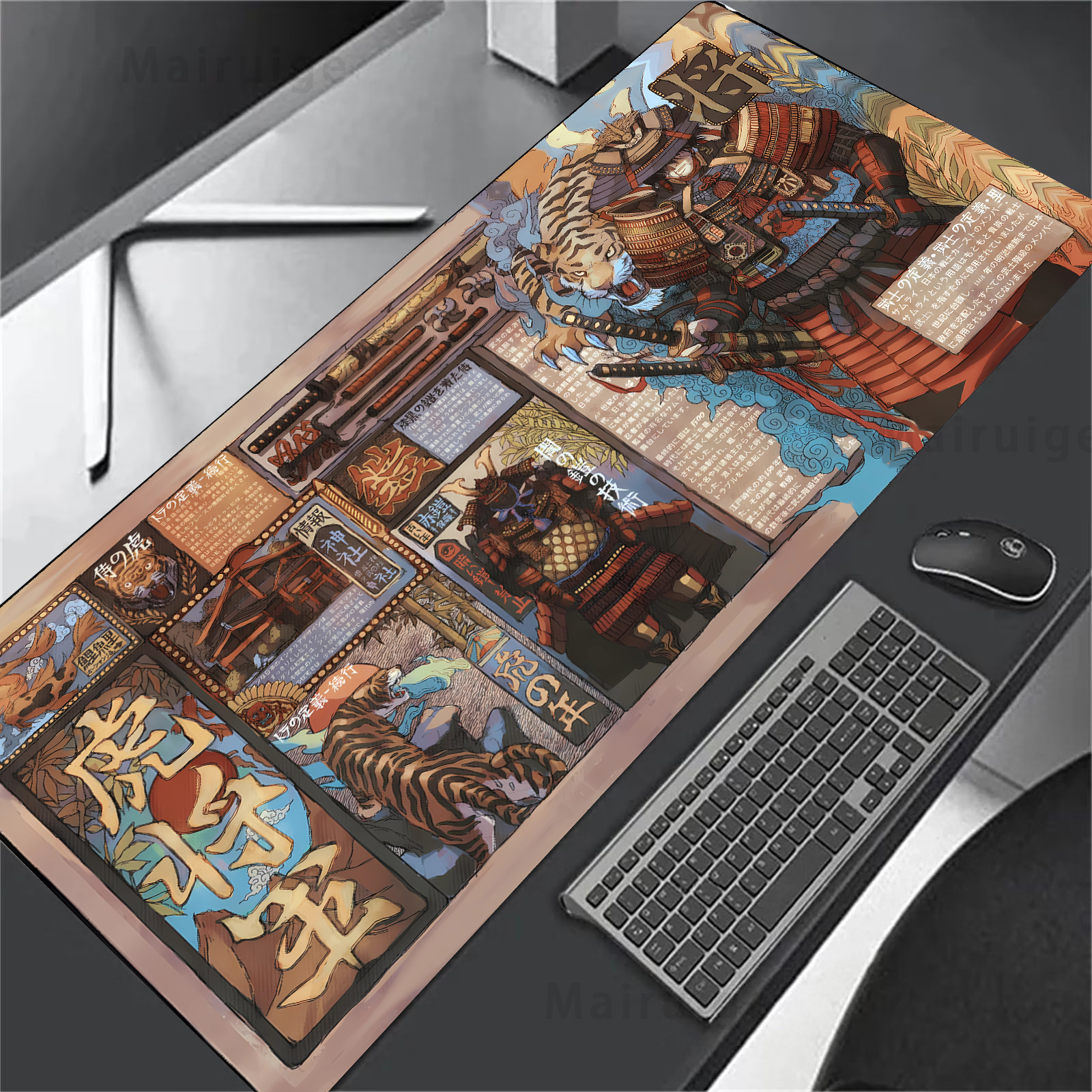 Large Mouse Pad Japanese Stree - огляд і ціна Desk Setup Diy