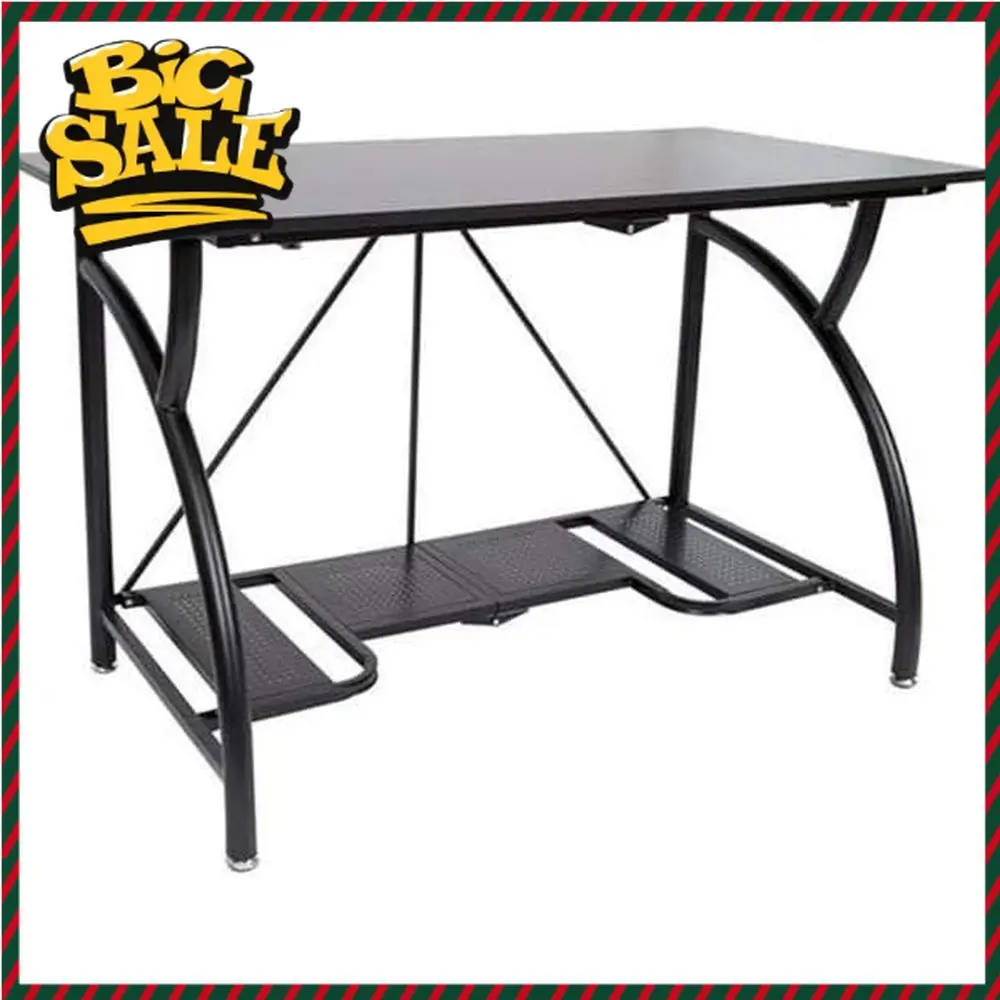 Space-Saving Foldable Desk for - огляд і ціна Desk Setup For Laptop And Monitor