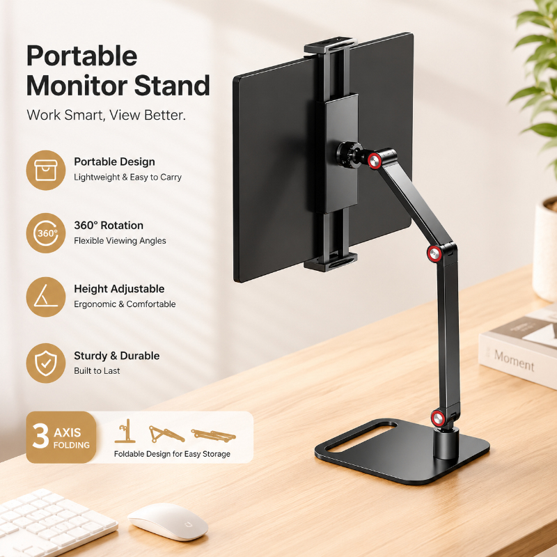 Expandable Portable Monitor Mo - огляд і ціна Desk Setup For Laptop And Monitor