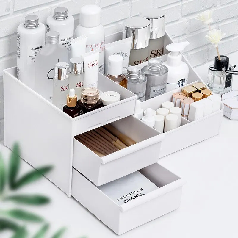 1pc White New Drawer Makeup St - огляд і ціна Desk Setup Shelf