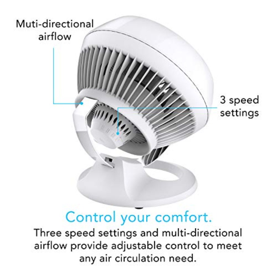460 Small Desk Fan with 3 Spee - огляд і ціна Desk Setup In Small Bedroom