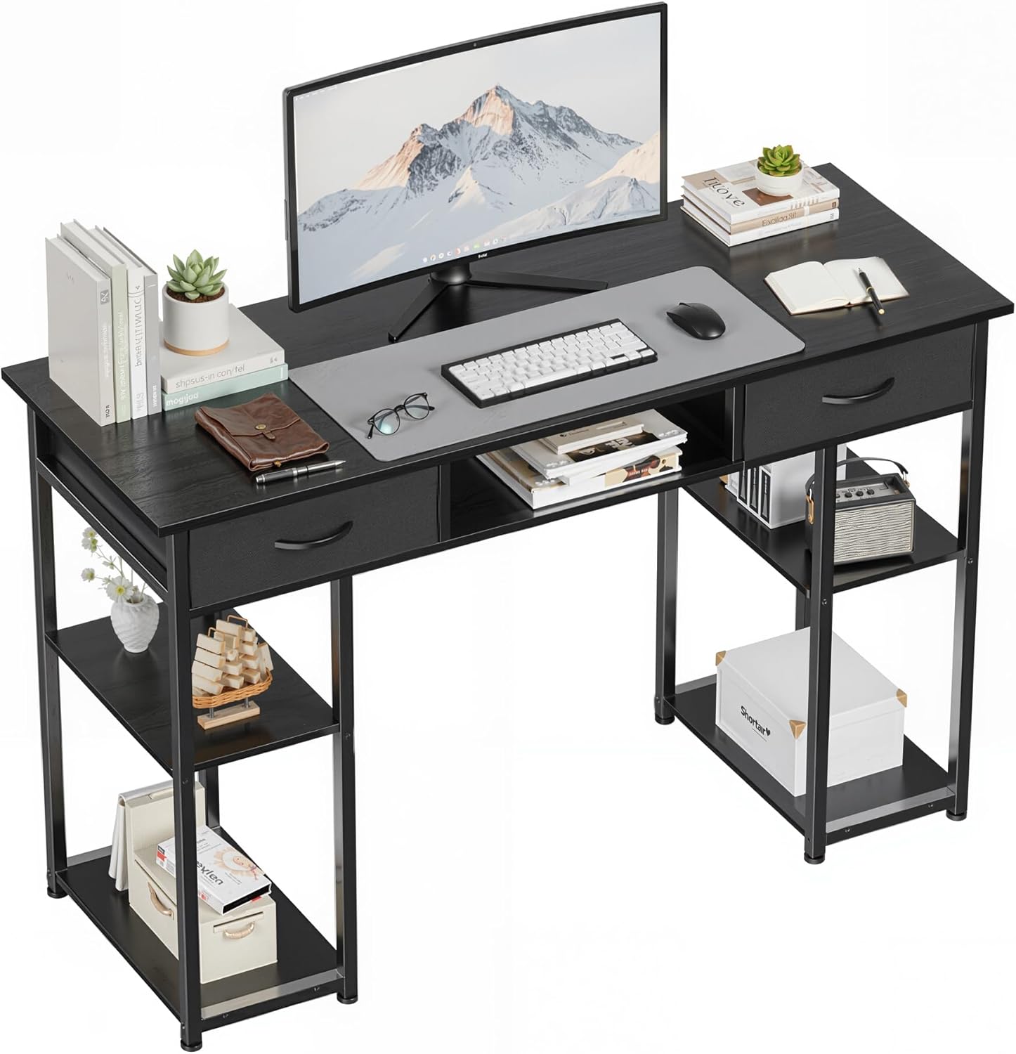 48-Inch Computer Desk with Fab - огляд і ціна Desk Setup In Small Bedroom