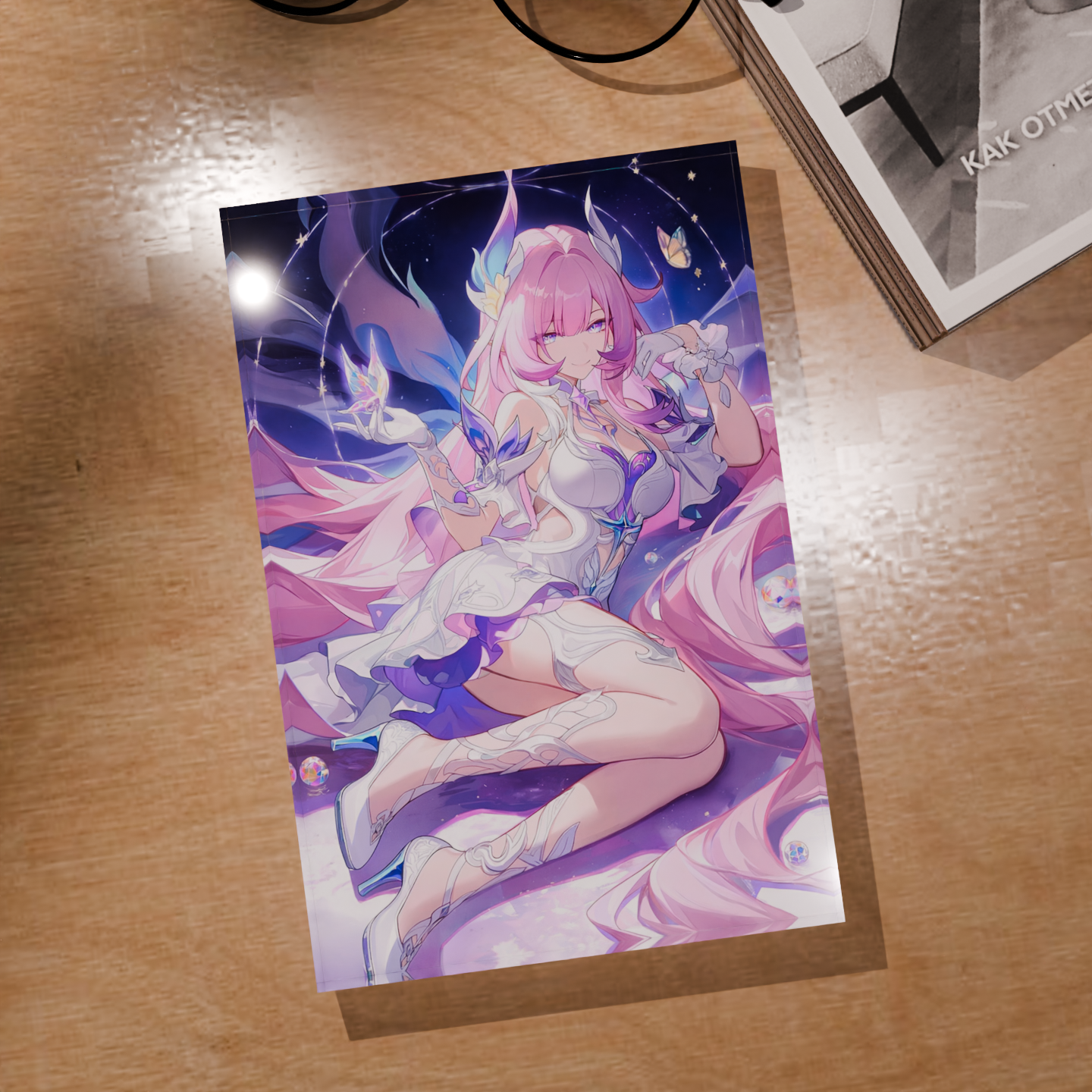 DIY 3D Holographic Cube Honkai - огляд і ціна Desk Setup Diy