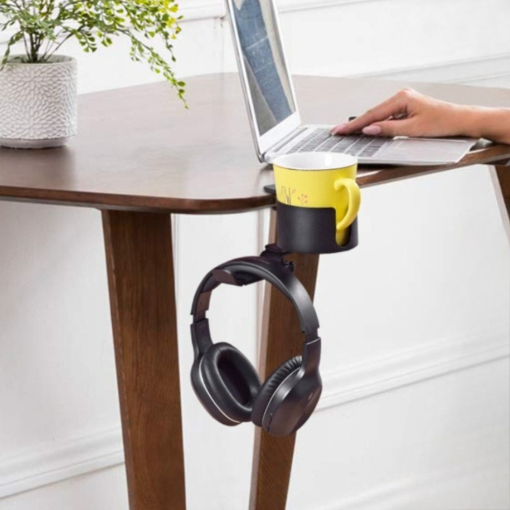 360° Rotating Desk Headphone H - огляд і ціна Desk Setup In Office