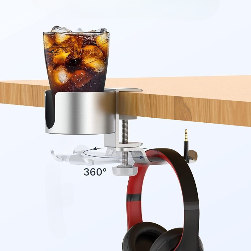 360° Rotating Desk Headphone H - огляд і ціна Desk Setup In Office