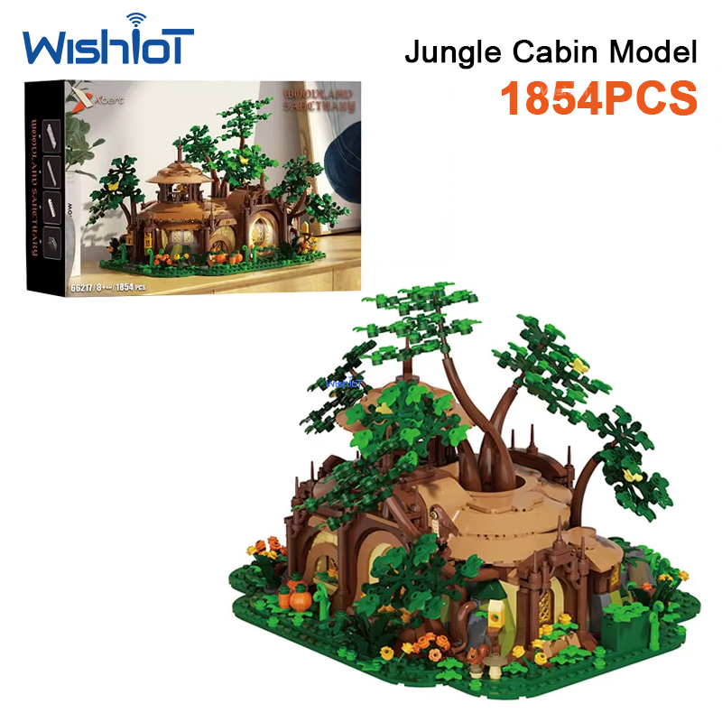 1854pcs Light-up Forest Castle - огляд і ціна Desk Setup Build