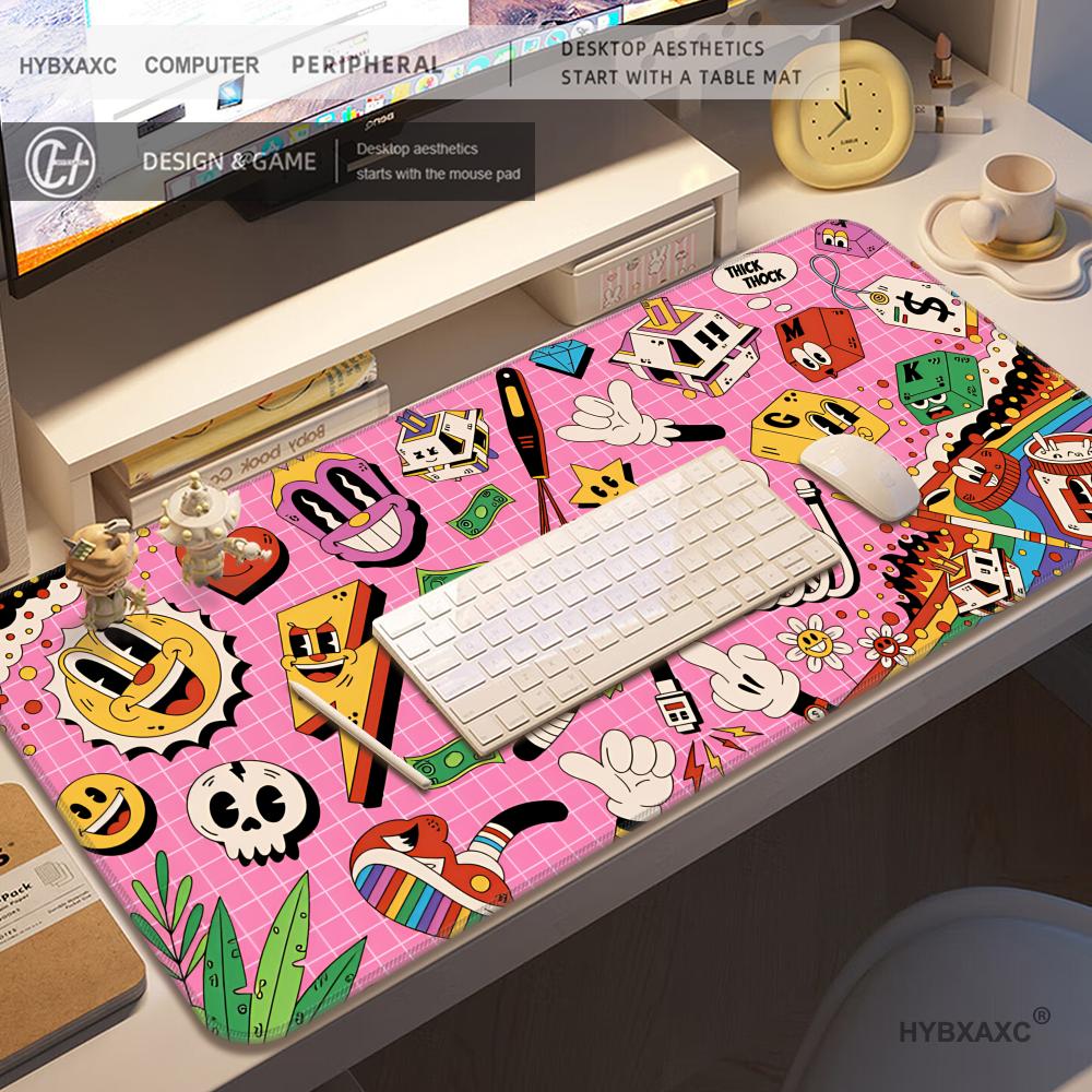 HYBXAXC Graffiti Mausepad Rug  - огляд і ціна Desk Setup Diy