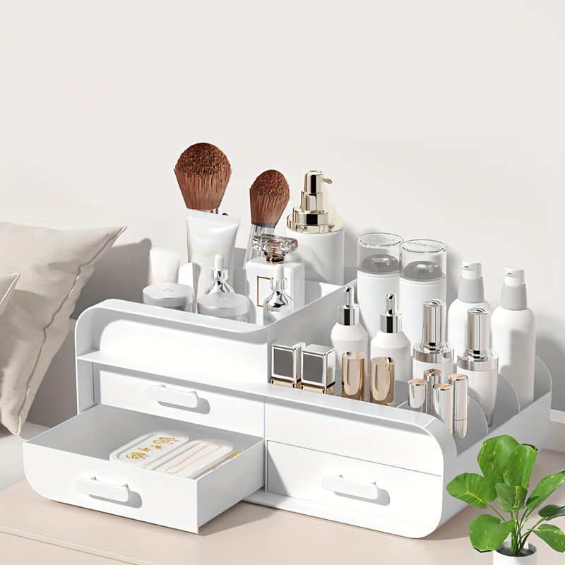 Makeup Storage Box Drawer Dorm - огляд і ціна Desk Setup Shelf