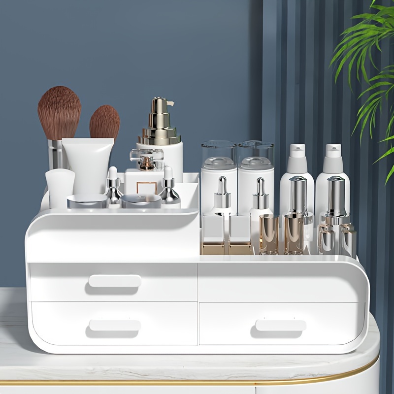 Makeup Storage Box Drawer Dorm - огляд і ціна Desk Setup Shelf