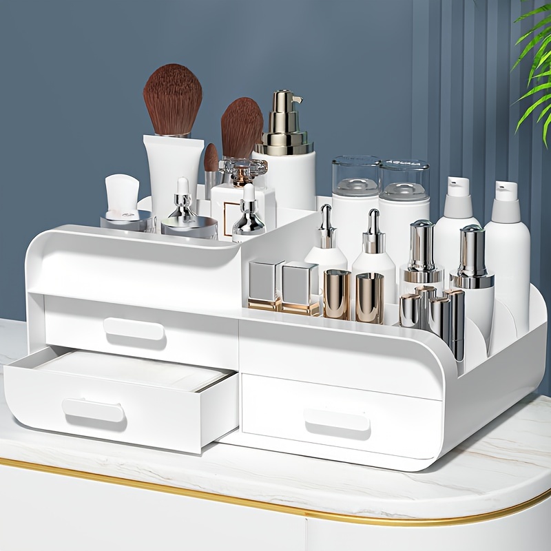 Makeup Storage Box Drawer Dorm - огляд і ціна Desk Setup Shelf