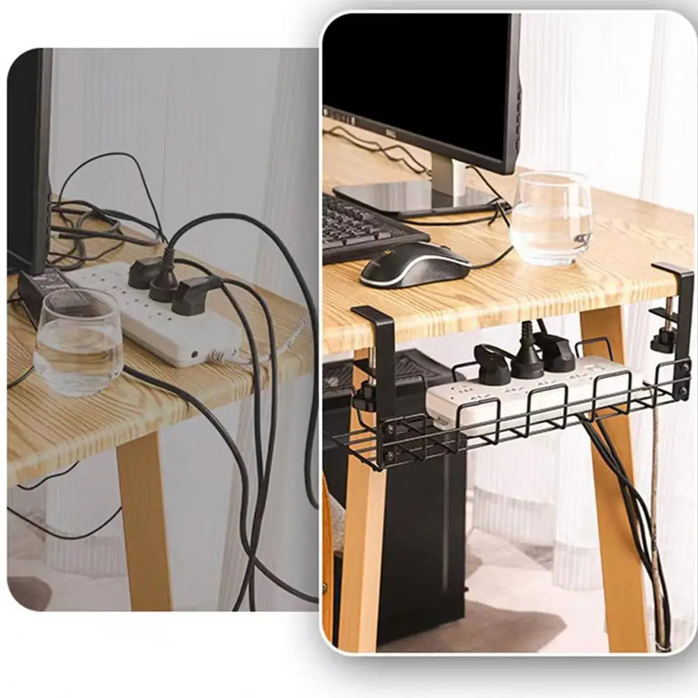 Cable Management Box Under Des - огляд і ціна Desk Setup Shelf