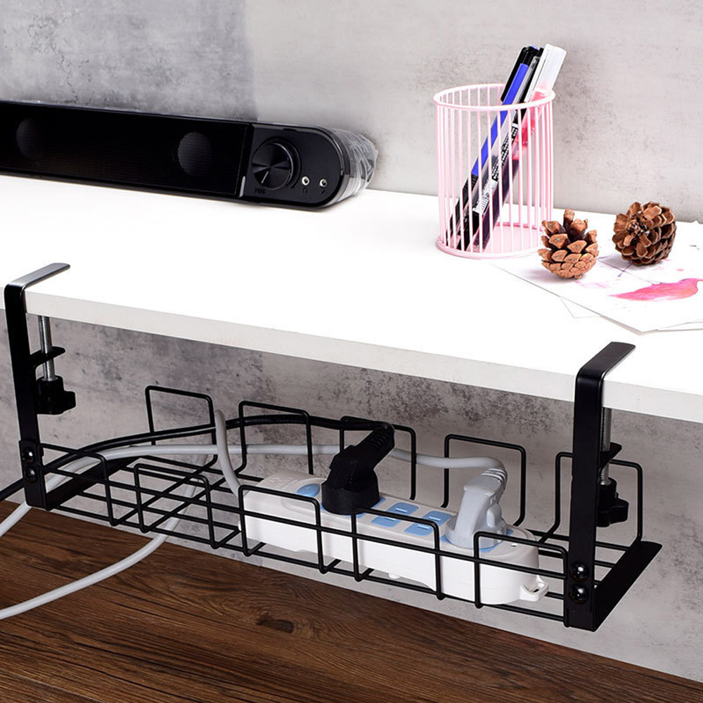 Cable Management Box Under Des - огляд і ціна Desk Setup Shelf