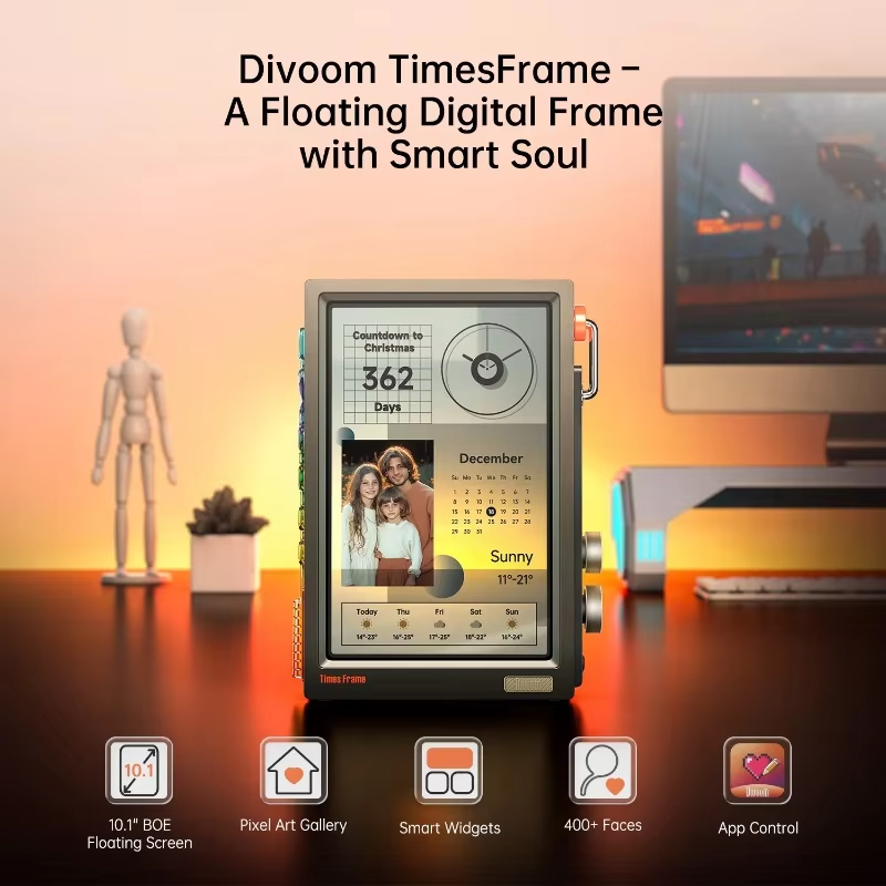 Digital Picture Frame Transpar - огляд і ціна Desk Setup Videos